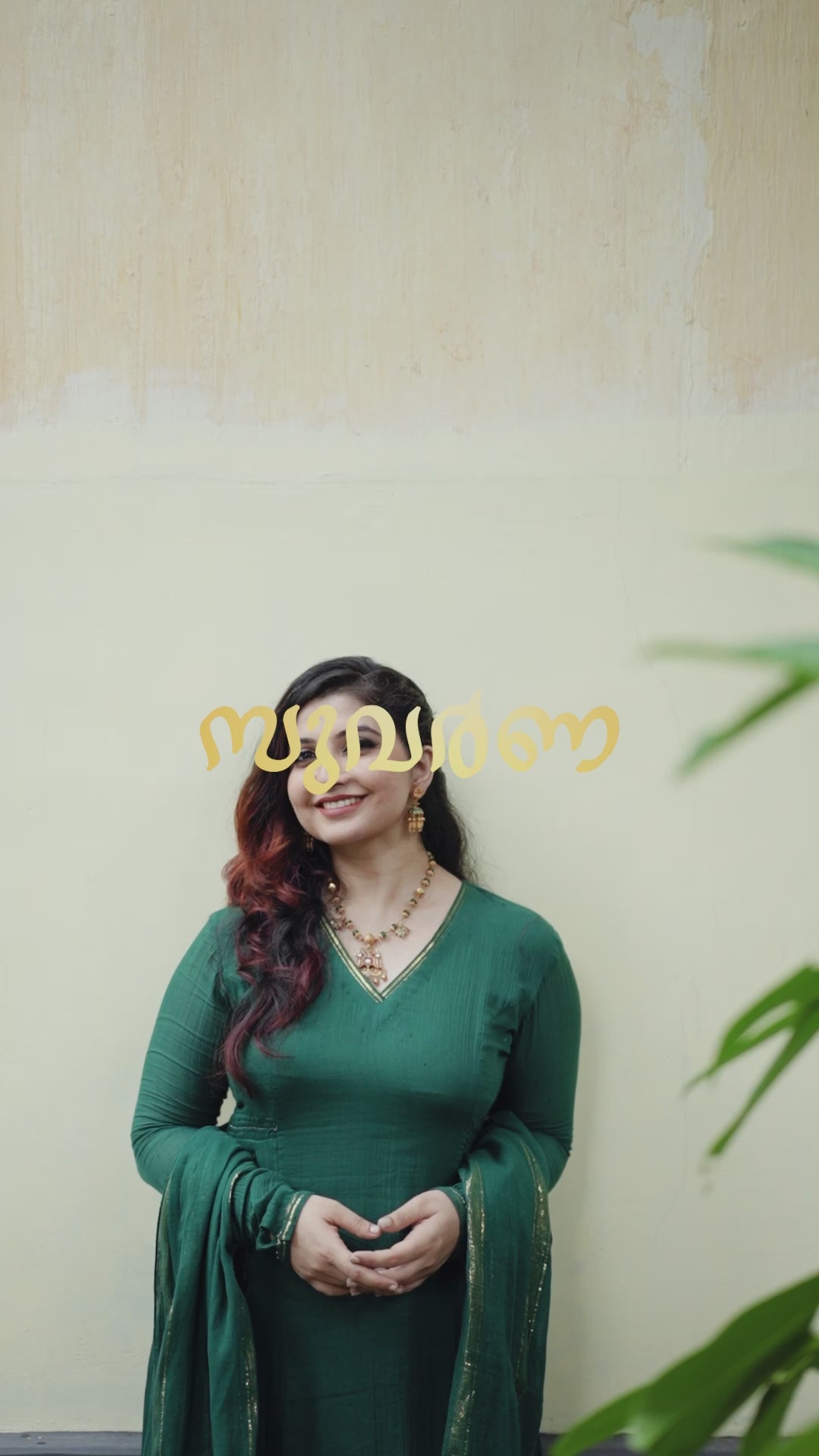 Bottle Green Anarkali